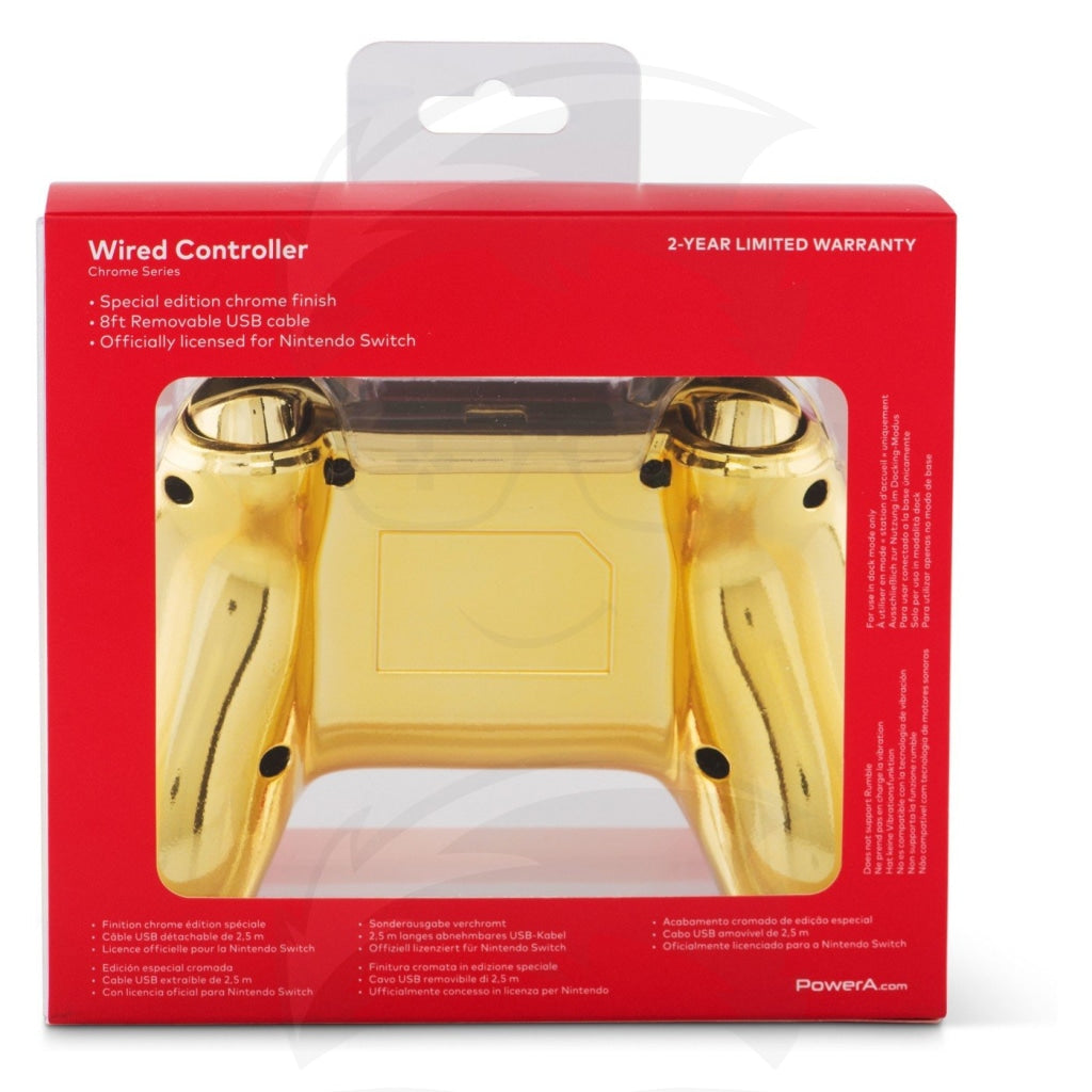 Wired Controller Chrome Metroid - Switch Wired Controller Chrome Metroid - Switch